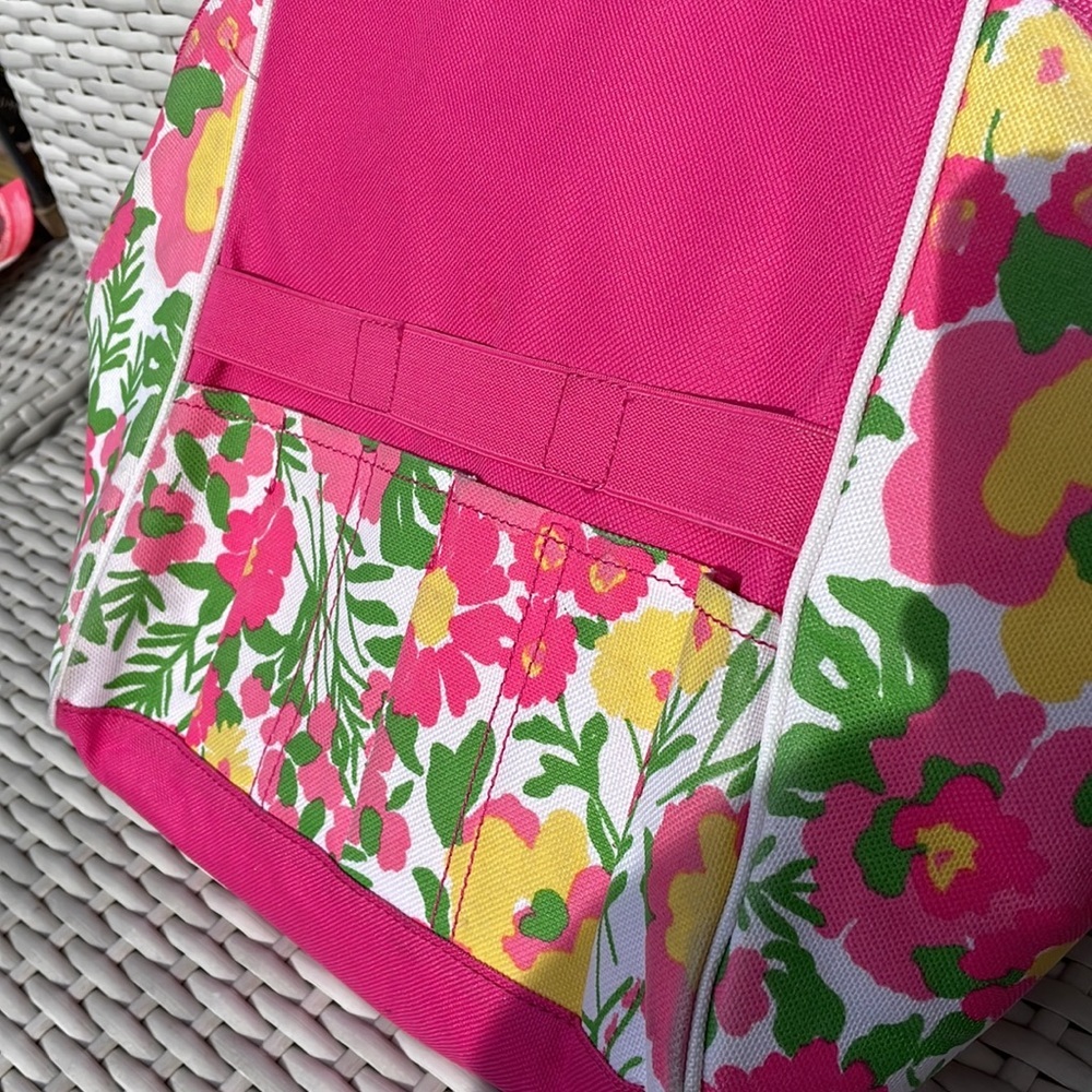 Lilly Pulitzer Pink Floral Gardening Tote Bag - Picture 5 of 11